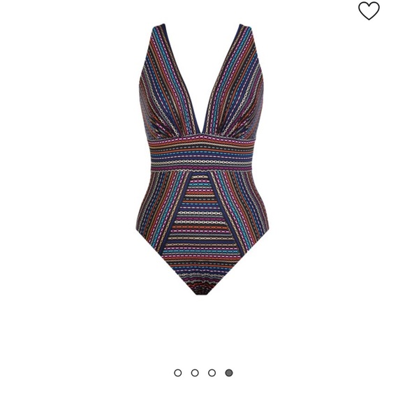 Miraclesuit Odyssey Shimmer Links One Piece Swimsuit NWOT, Size 14 - Picture 4 of 13